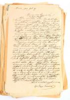 cca 1910-1944 Nagybánya, Iloba/Markupatak, a Szent József-bányával kapcsolatos iratok (certifikat, m...