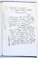 Balázs Béla rendezővel kapcsolatos dokumentumok másolatának gyűjteménye:  levelei, cikkei, irata, róla és hozzá írt anyagok vastag könyvbe kötve.