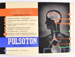 cca 1935 A vérkeringésről, Chinoin gyógyszergyári kiadvány, kihajtható színes képpel, Klösz kiadása,...