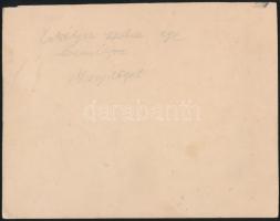 1900 A csobánkai Margitliget Szanatórium (ma kastély) erkélyes szobája egy személyre, fotó kartonon,...