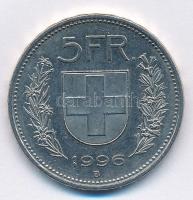 Svájc 1996B 5Fr Cu-Ni T:1-,2  Switzerland 1996B 5 Francs Cu-Ni C:AU,XF  Krause KM#40a.2