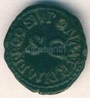 Római Császárság CLAUDIUS 51-54. Bronzpénz, arckép nélkül! T:1-/2+