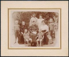 1909 Tatai család fotója kartonon 17x15 cm
