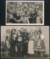 cca 1938 Budapesti állatkertben készült két vicces fotó 9x14cm, 18x12 cm
