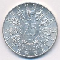 Ausztria 1956. 25Sch Ag "Mozart" T:1- 
Austria 1956. 25 Schilling Ag "Mozart" C...