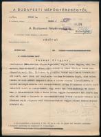 1946 Népügyészség vádirat zsidó üzlettárs kiszorítása miatt