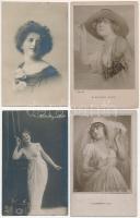 9 db RÉGI motívum képeslap: színészek / 9 pre-1945 motive postcards: actors