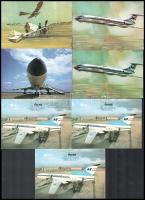 7 db MODERN motívum képeslap: MALÉV repülők / 7 modern motive postcards, aircrafts