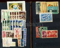 1921-1983 Levélzárók, segély, és propaganda bélyegek, 102db magyar, 53db német