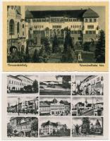 Marosvásárhely, Targu Mures; Közművelődési ház és részletek - 2 db régi képeslap (Weinstock) / 2 pre-1945 postcards