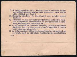 cca 1910 Vác, Szent Antal gyógyszertár receptboríték