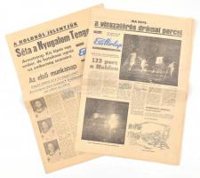 1969 Esti Hírlap két száma a holdra szállásról szóló tudósításokkal