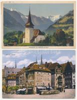 16 db RÉGI külföldi város képeslap / 16 pre-1945 European town-view postcards
