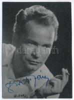 Borvető János (1922-) színész aláírása őt ábrázoló fotón 6x9 cm