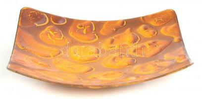 Lampart zománcozott cukorkakínáló. Jelzett Lampart Bonyhád. Hibátlan állapotban. 15x15 cm