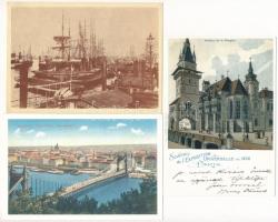 5 db MODERN reprint képeslap / 5 modern reprint postcards