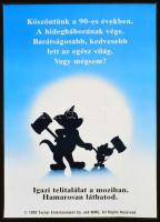 1992 Tom & Jerry: A mozifilm, rajzilm plakát, hajtásnyommal, 57x41 cm