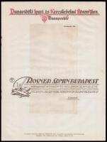 1922 A Magyar nyomdászat c. újság 6 db reklám grafika terv melléklete