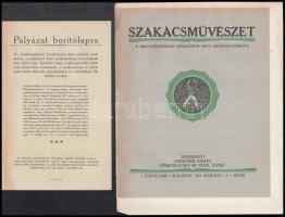 1922 A Magyar Grafika c. újság 5 db reklám grafika terv melléklete