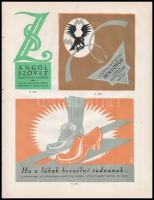 1926 A Magyar Grafika c. újság 7 db reklám grafika terv melléklete