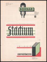 1928-29 A Magyar Grafika c. újság 6 db reklám grafika terv melléklete