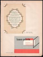 1928-29 A Magyar Grafika c. újság 6 db reklám grafika terv melléklete