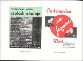 1927-32  A Magyar Grafika c. újság 7 db reklám grafika terv melléklete