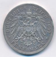 Német Államok / Poroszország 1907A 5M Ag "II. Vilmos" Berlin (27,72g) T:2- German States /...