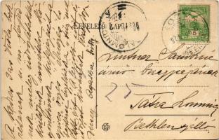 1908 Szilvásújfalu, Slivník (Tőketerebes mellett / near Trebisov); Báró Vécsey kastély. Hátoldalon V...