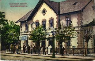 1924 Dunaszerdahely, Dunajská Streda; vasútállomás. Goldstein Józsua kiadása / railway station (EK)