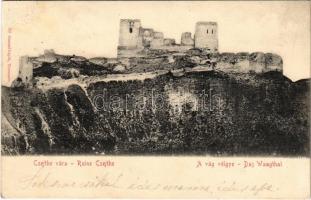 1906 Csejte, Csejthe, Cachtice; Báthory vár. Gansel Lipót 70. / Hrad Báthorovcov / castle (felületi sérülés / surface damage)