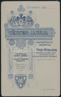 cca 1900 Babaportré, keményhátú fotó Vértes Antal nagykanizsai műterméből, szecessziós hátlappal, 10...