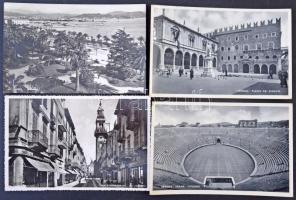 Kb. 100 db RÉGI olasz város képeslap / Cca. 100 Italian town-view postcards