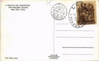 1938 Léva, Levice; bevonulás. Hajdu felvétele / entry of the Hungarian troops + "1938 Léva viss...