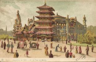 1900 Paris EXPO Hold to light/Gegen Licht Litho