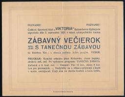 1921 3 db báli meghívó, közte muzulmánok zártkörű táncestélyére