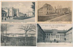 14 db RÉGI történelmi magyar város képeslap vegyes minőségben / 14 pre-1945 town-view postcards from...