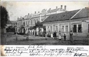1904 Pöstyén, Pistyan, Piestany; Király sor, villa. A. Bernas kiadása / Königszeile / street view, villa (fl)