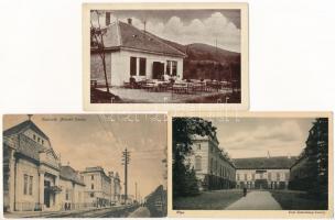 12 db RÉGI magyar város képeslap vegyes minőségben / 12 pre-1945 Hungarian town-view postcards in mixed quality