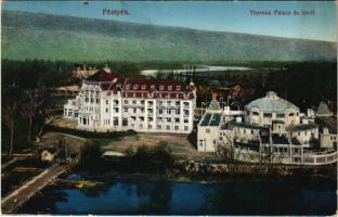 1917 Pöstyén, Pistyan, Piestany; Thermia Palace szálloda és fürdő / hotel, spa, bath (fl)