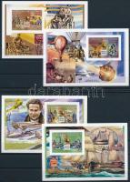UPU 1999 vágott blokksor UPU 1999 imperforate block set