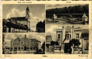 1940 Tolna, Római katolikus templom, strand, községháza, Nemzeti mozi