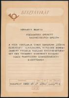 Horányi Mária (1931-2012): Operettszínházi jelmeztervek, 3 db. Vegyes technika, papír, 30×21 cm + gr...