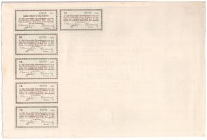 Kiskőrös 1930. "Az Első Dunavidéki Takarékpénztár" részvénye 50P-ről + 1930. "Az Első...