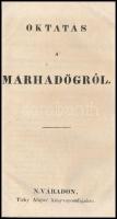 cca 1860 Oktatás a marhadögről, készült: Tichy Alajos könyvnyomdájában, Nagyváradon, 32p
