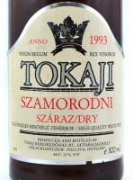 1993 Tokaji szamorodni száraz fehérbor. Tokaj kereskedőház. Bontatlan palack