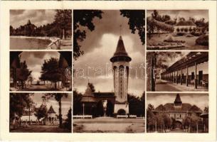 Palicsfürdő, Palic, Palitsch; mozaiklap / multi-view postcard