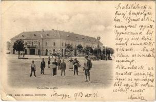 1904 Érsekújvár, Nové Zámky; Oroszlán szálloda, Adler F. üzlete és saját kiadása / hotel, publishers shop (EK)