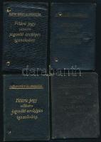 1923-1942 Magyar Királyi Államvasutak által kiállított fényképes igazolvány, 5 db