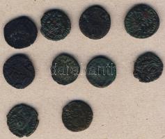 Római Császárság 10db kisbronz T:vegyes